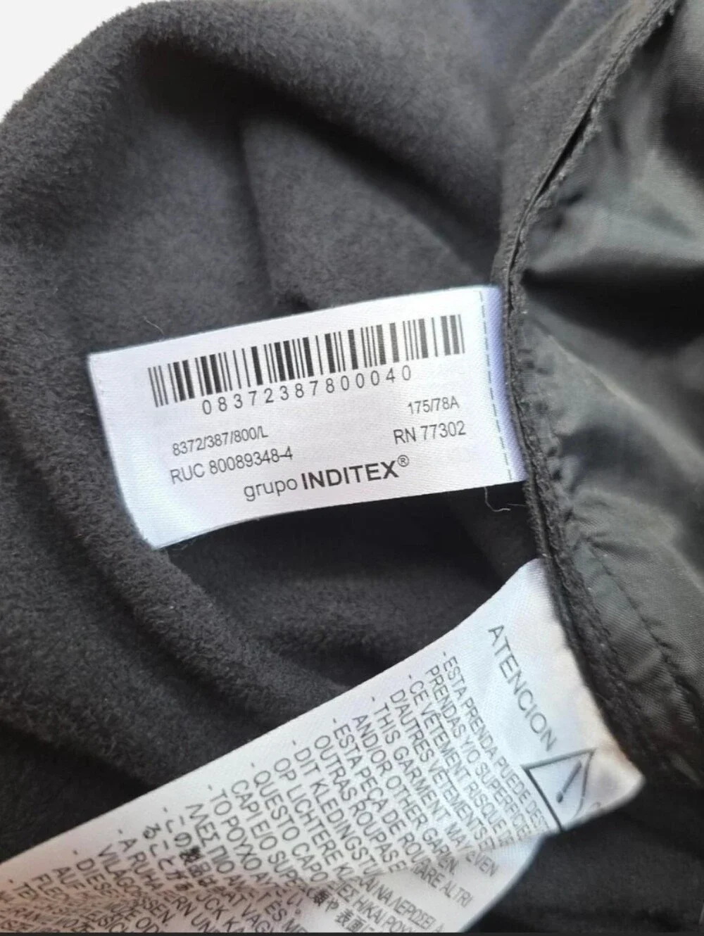 Zara black faux